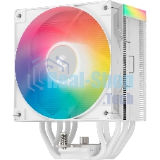 Кулер для процессора DEEPCOOL AG500 WH ARGB V2 белый 120мм алюминий+медь 1850rpm 29.4db 4-pin 240W 155мм