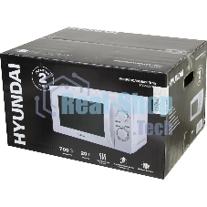 Микроволновая печь Hyundai HYM-M2059 белый, 20 л, 700 Вт, переключатели - поворотный механизм