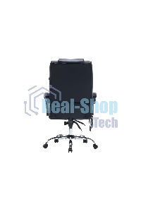 Кресло офисное Cactus CS-CHR-OC02M-BK черный, эко.кожа, крестов. сталь