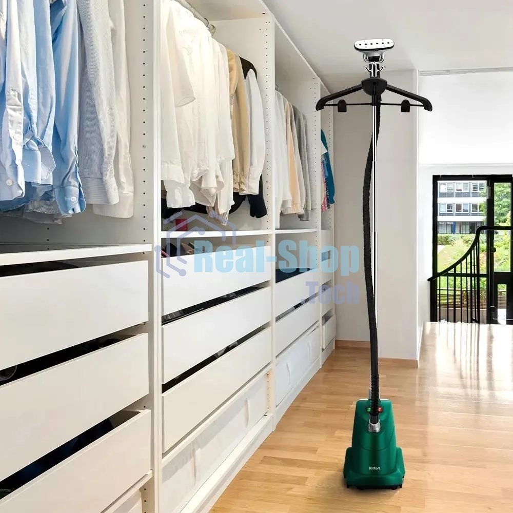 Отпариватель напольный Kitfort КТ-9360 2200Вт зеленый/черный