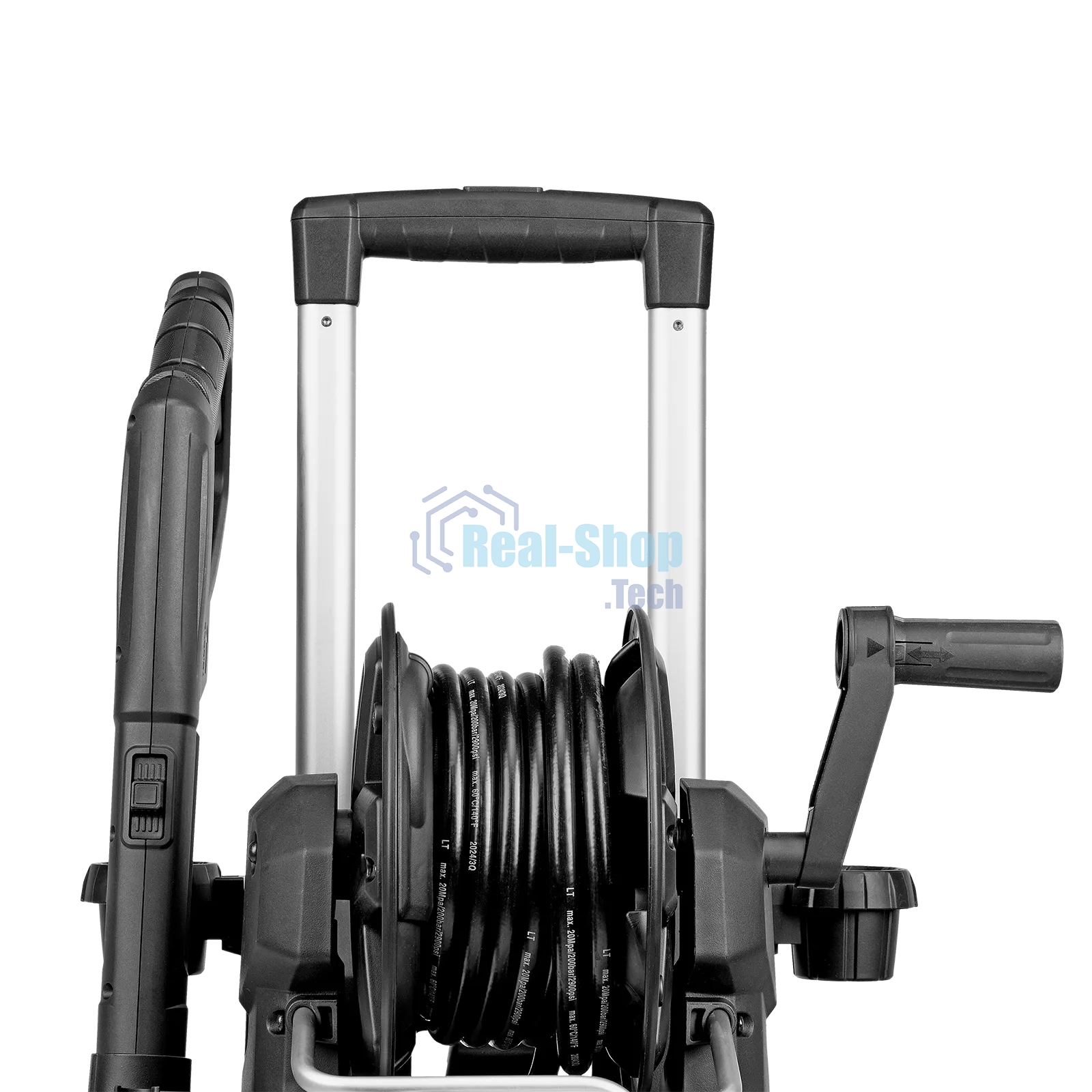 Моечная машина высокого давления Denzel R-200D, 2400 Вт, 200 бар, 420 л/ч, с барабаном