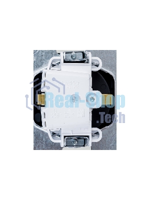 Механизм розетки 1-м СП AtlasDesign Aqua 16А IP44 с заземл. защ. шторки с прозрачной крышкой карбон SchE ATN441046