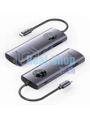 USB-концентратор Vention TQUHB, USB Type-C, USB 2.0/HDMI/RJ-45/SD/USB 3.0, USB Type-C