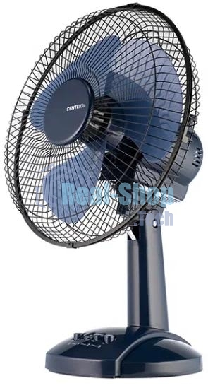Вентилятор Centek CT-5006 синий, настольный, 25 Вт, 2 скорости, 23 см