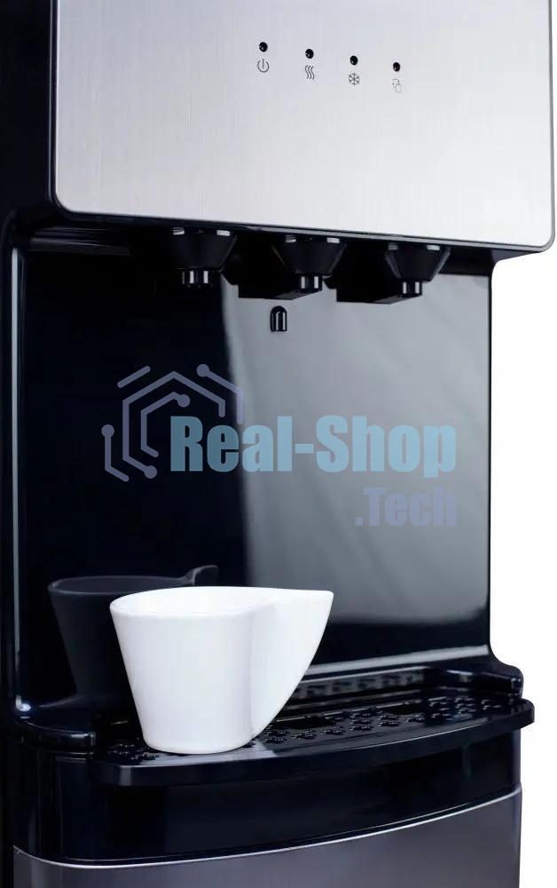 Кулер для воды Hotfrost V400AS, нижняя загрузка, нагрев 90 °С, охлаждение 10 °С, серебристый/черный