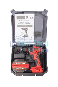 Дрель-шуруповерт аккумуляторная Edon UAD-21PBL, 20В, 2 АКБ, Кейс