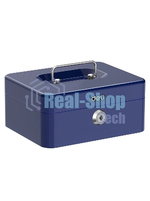 Сейф для денег Deli ET503 90х 200х 160 мм, ключевой, синий