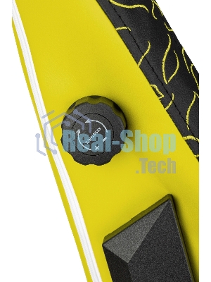 Кресло Knight Craft Dragon желтый, экокожа, 120 кг, механизм качания