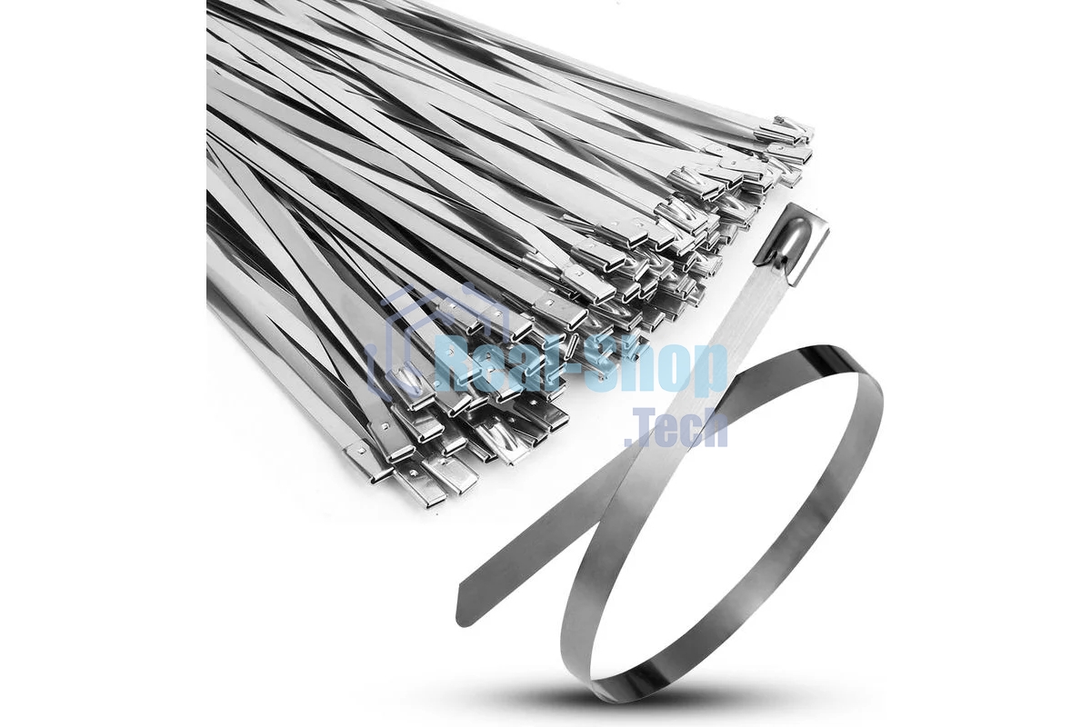 Хомут кабельный TOKOV ELECTRIC 4.6х200 сталь AISI 304 (уп. 100 шт)