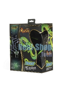 Гарнитура проводная игровая RUSH COBRA, динамики 40мм, велюровые амбушюры, черный/зеленый (SBHG-1200)