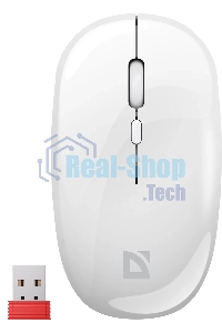 Мышь беспроводная Defender Calessa MB-252 белый, 3200 dpi, радиоканал, Bluetooth, USB, кнопки - 4