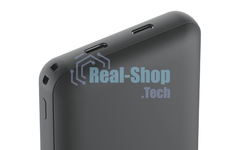 Внешний аккумулятор OLMIO QM-06, 5000mAh, 20W Type-C PD, MagSafe 15W, Soft-Touch, серый