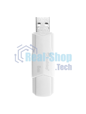 Флешка USB SmartBuy CLUE white (SB8GbCLU-W), 8Gb, USB 2.0, R/W 30/15, белый