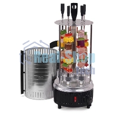 Шашлычница электрическая BQ BBQ1000 черный/стальной