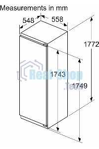 Холодильник Bosch KIL82VFE0 1-нокамерн. белый