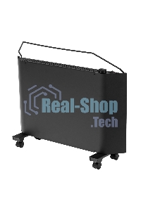 Конвектор Denzel XCE-1500B черный, 1500 Вт, 20 м2, термостат