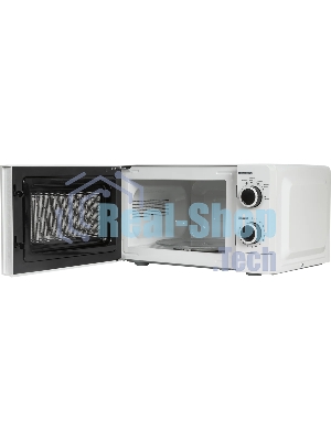 Микроволновая печь JVC JK-MW121M белый, 20 л, 700 Вт, переключатели - поворотный механизм
