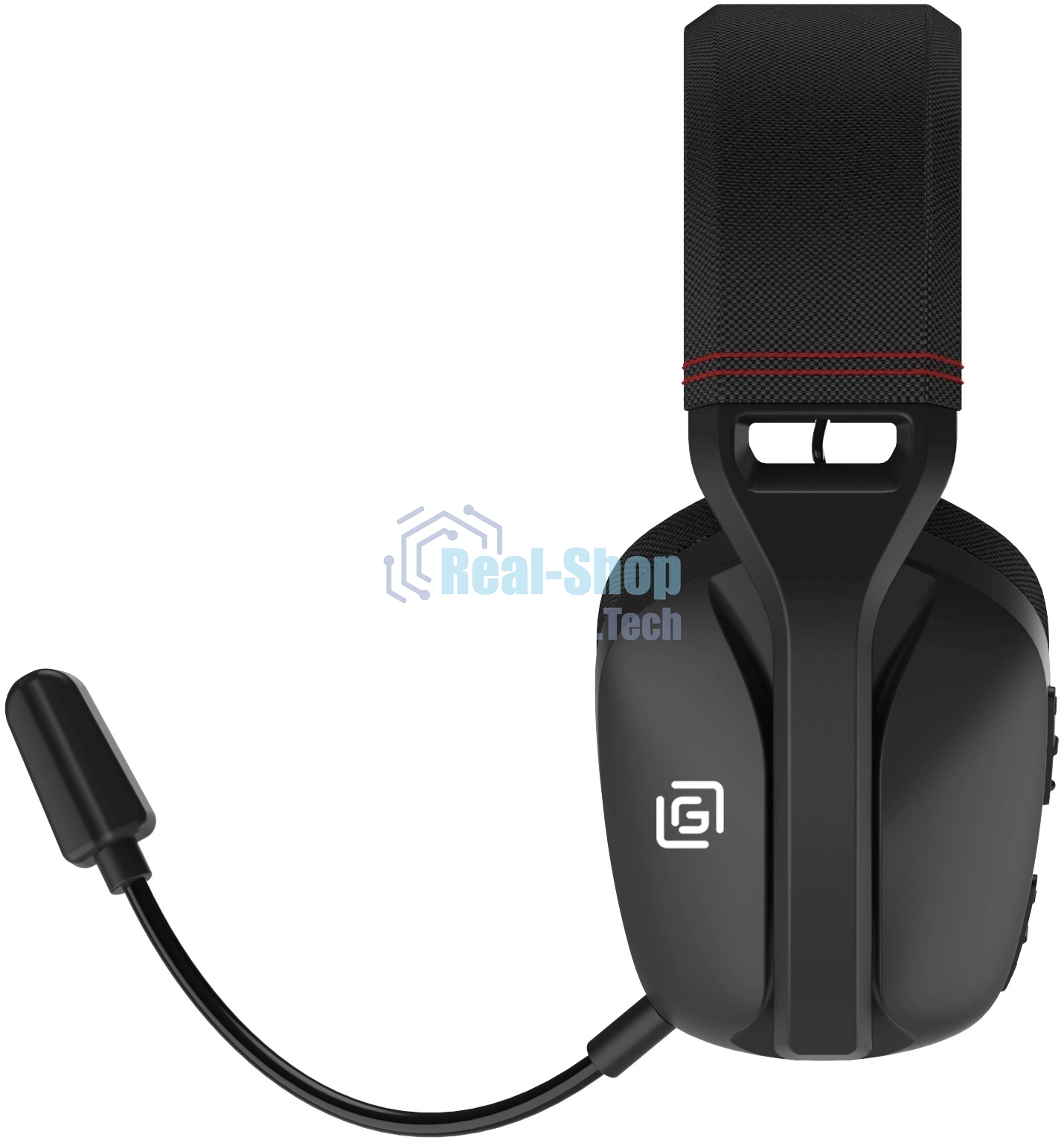 Наушники с микрофоном Оклик HS-L750G черный 1.5м накладные оголовье