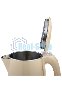 Чайник электрический HOMESTAR HS-1055 2,3 л, 1500 Вт, нержавеющая сталь/бежевый