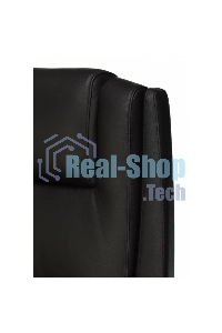 Кресло руководителя Бюрократ DUKE черный, кожа, крестовина металл/дерево