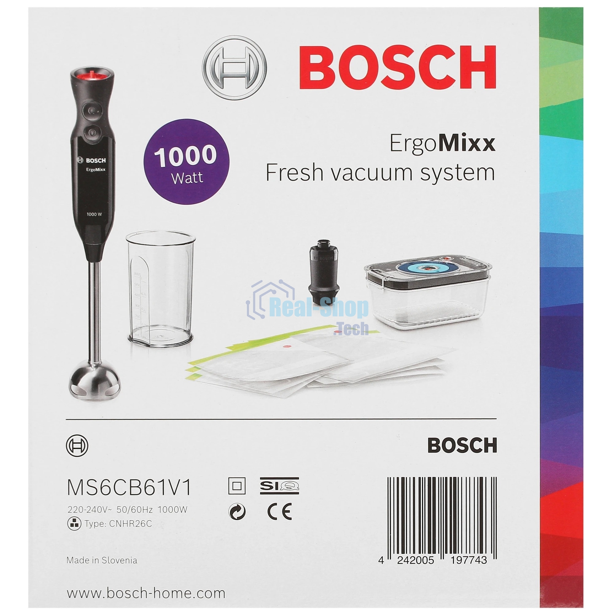 Блендер погружной Bosch MS6CB61V1 черный