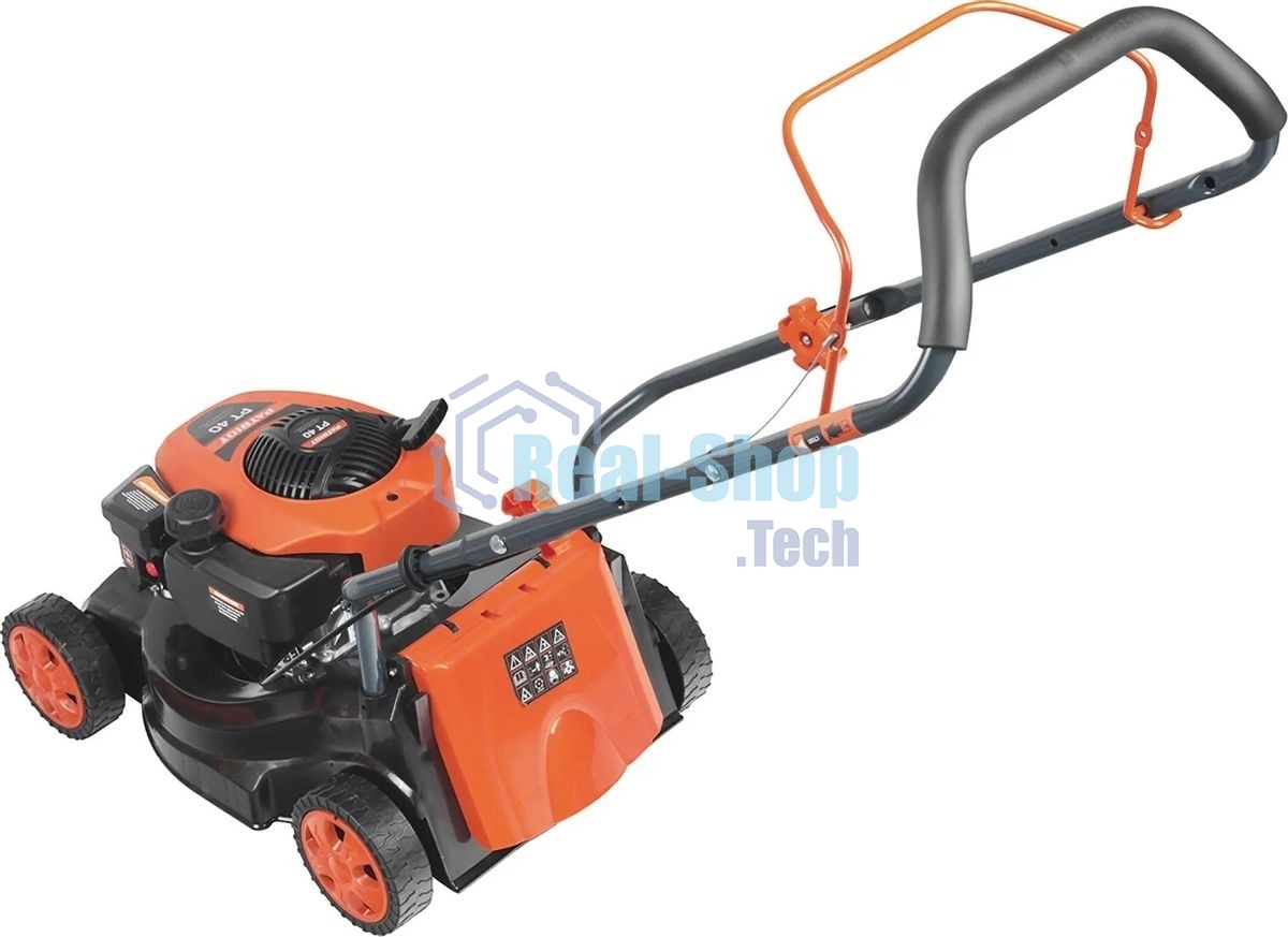 Газонокосилка бензиновая PATRIOT PT 40, 130сс, 3,5 л.с., 40 см, 35л. трав., пластик. дека,