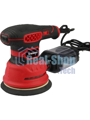 Эксцентриковая шлифовальная машина Starwind OS125-400S1 400Вт D125мм