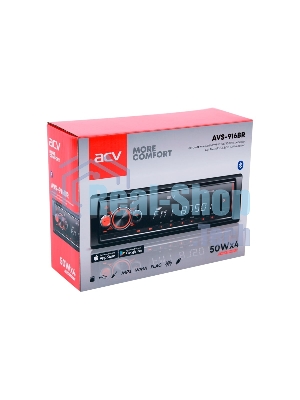 Автомагнитола ACV AVS-916BR, 1 DIN, Bluetooth, USB Type-A, AUX