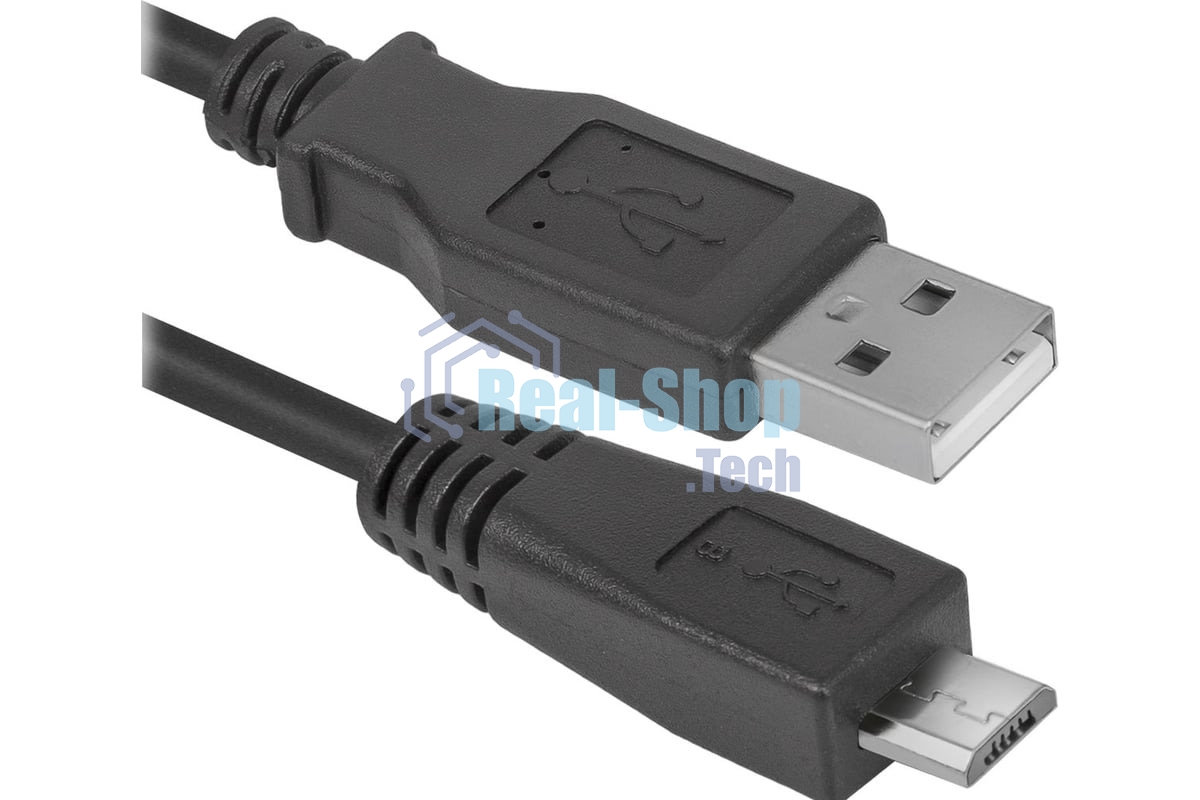 Кабель Defender USB08-06 USB 2.0 кабель для соед. USB 2.0 AM-MicroBM,1.8м, PolyBag