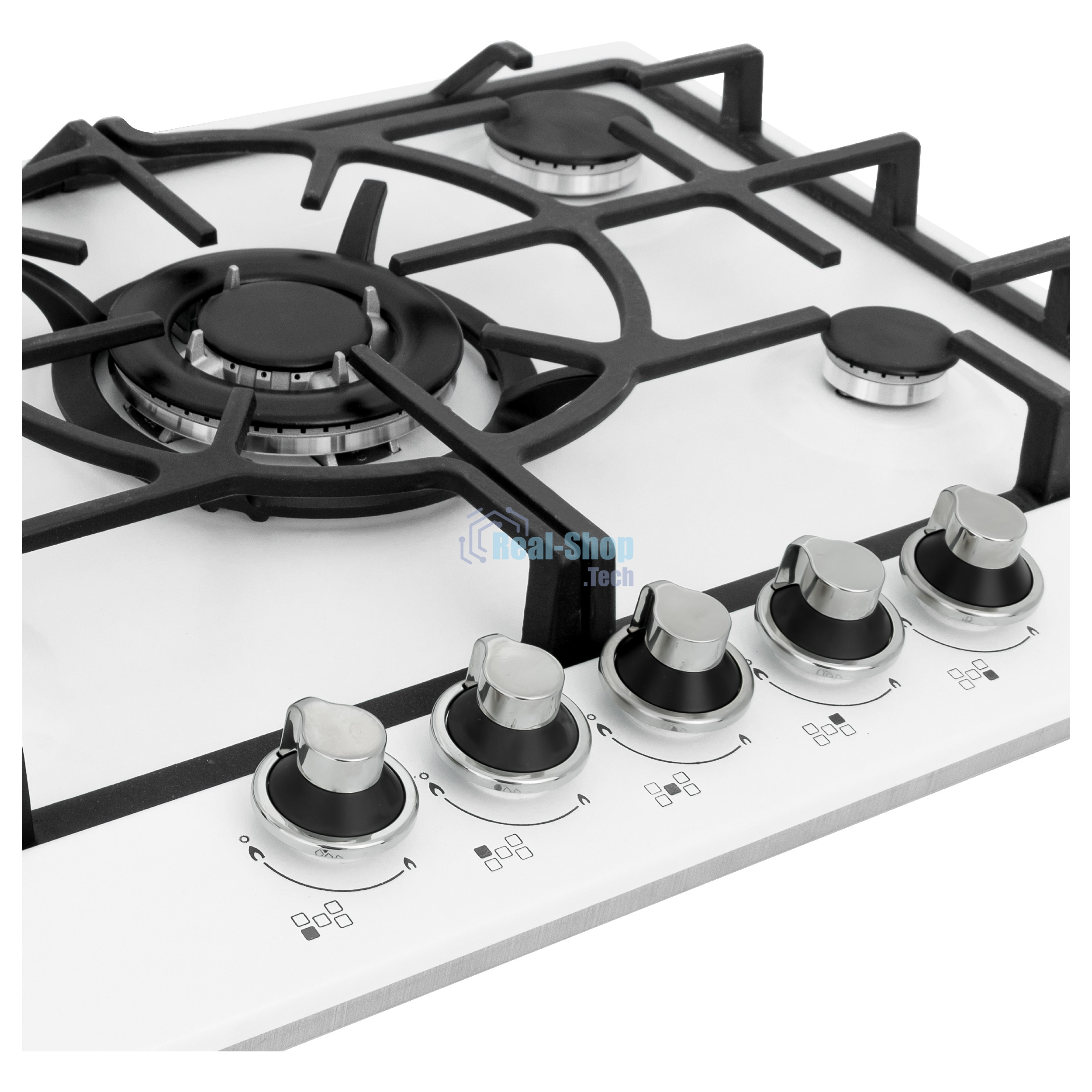 Газовая варочная поверхность Korting HG 761 CTSI, 5 конфорок, эмалированный металл, 10250 Вт