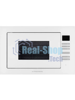 Встраиваемая микроволновая печь Kuppersberg HMW 645 W белый, 25 л, 900 Вт, переключатели - сенсор