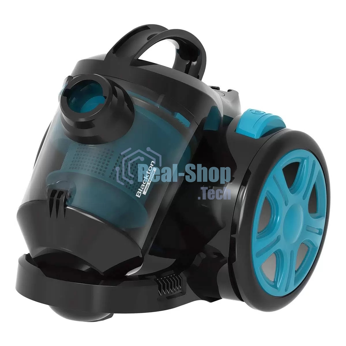Пылесос Blackton Bt VC1802B черный/голубой, 350/1400 Вт, уборка сухая, пылесборник контейнер 2 л