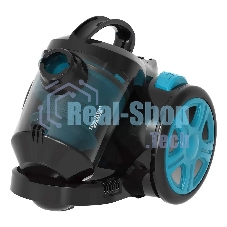 Пылесос Blackton Bt VC1802B черный/голубой, 350/1400 Вт, уборка сухая, пылесборник контейнер 2 л