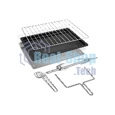 Мини-печь BQ EO1002B Мощность 1600 Вт, Объем 30 л, Конвекция, 5 режимов работы, Таймер до 60 мин черный/стальной