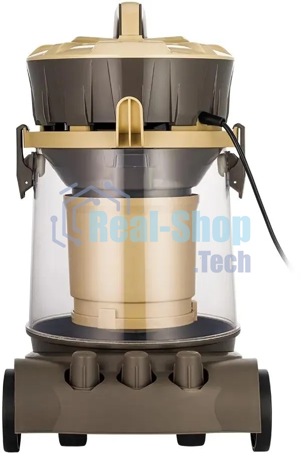 Пылесос Kitfort КТ-5192 золотистый/черный, 1000 Вт, уборка сухая/сбор жидкости, пылесборник контейнер/аквафильтр, 15 л