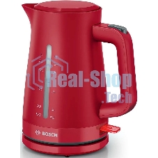 Чайник электрический Bosch TWK3M124 1,7 л, темно-красный