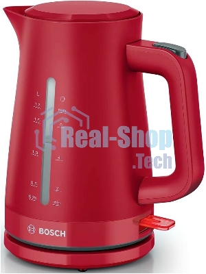 Чайник электрический Bosch TWK3M124 1,7 л, темно-красный