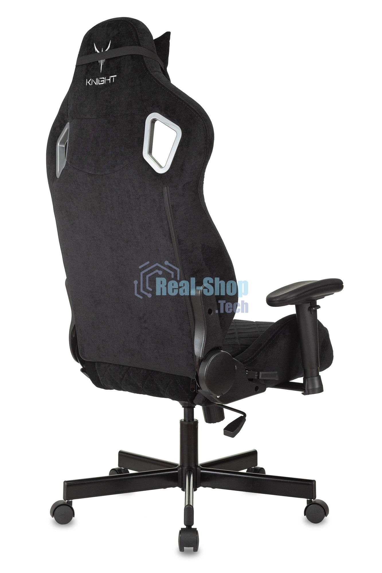 Кресло игровое Бюрократ Knight Outrider Light-20 черный с подголов. крестовина металл