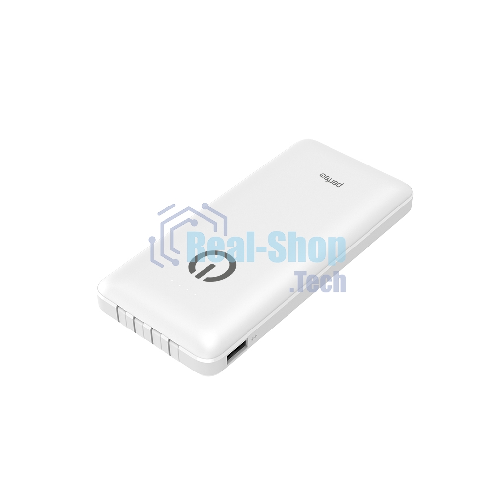 Портативный аккумулятор Powerbank Perfeo ABSOLUTE 10000mah In Micro usb,USB /Out USB,Micro usb,Type-C,Lightning, 2.1А/ белый (PF_B4879)