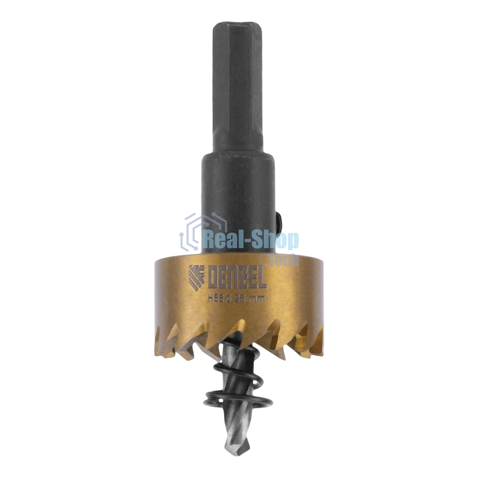 Коронка по металлу Denzel HSS, 26 мм, нитридтитановое покрытие