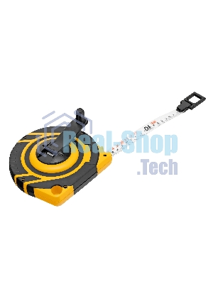 Рулетка геодезическая Denzel 20 м х 15 мм, закрытый корпус, фиберглассовая лента