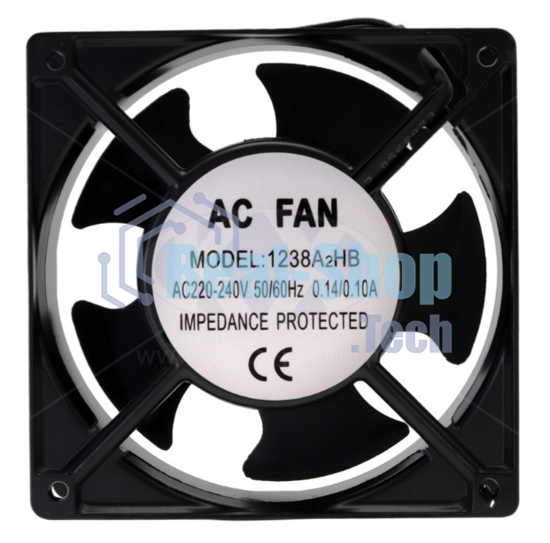Вентилятор 120х120х38 1238A2HB 220V (ball bearing)