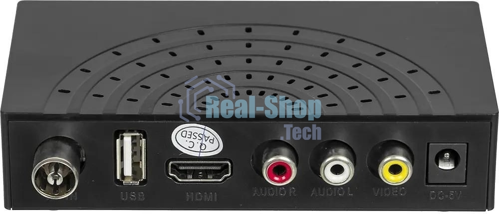 Приставка для цифрового ТВ Hyundai H-DVB440 черный, DVB-T2, DVB-T, DVB-C, HDMI, USB 2.0 x2