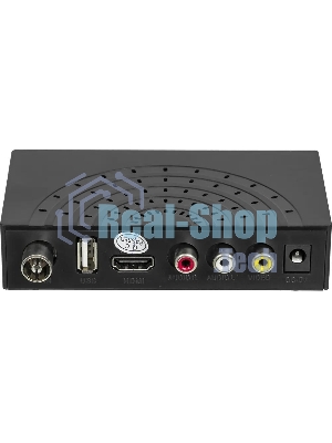 Приставка для цифрового ТВ Hyundai H-DVB440 черный, DVB-T2, DVB-T, DVB-C, HDMI, USB 2.0 x2