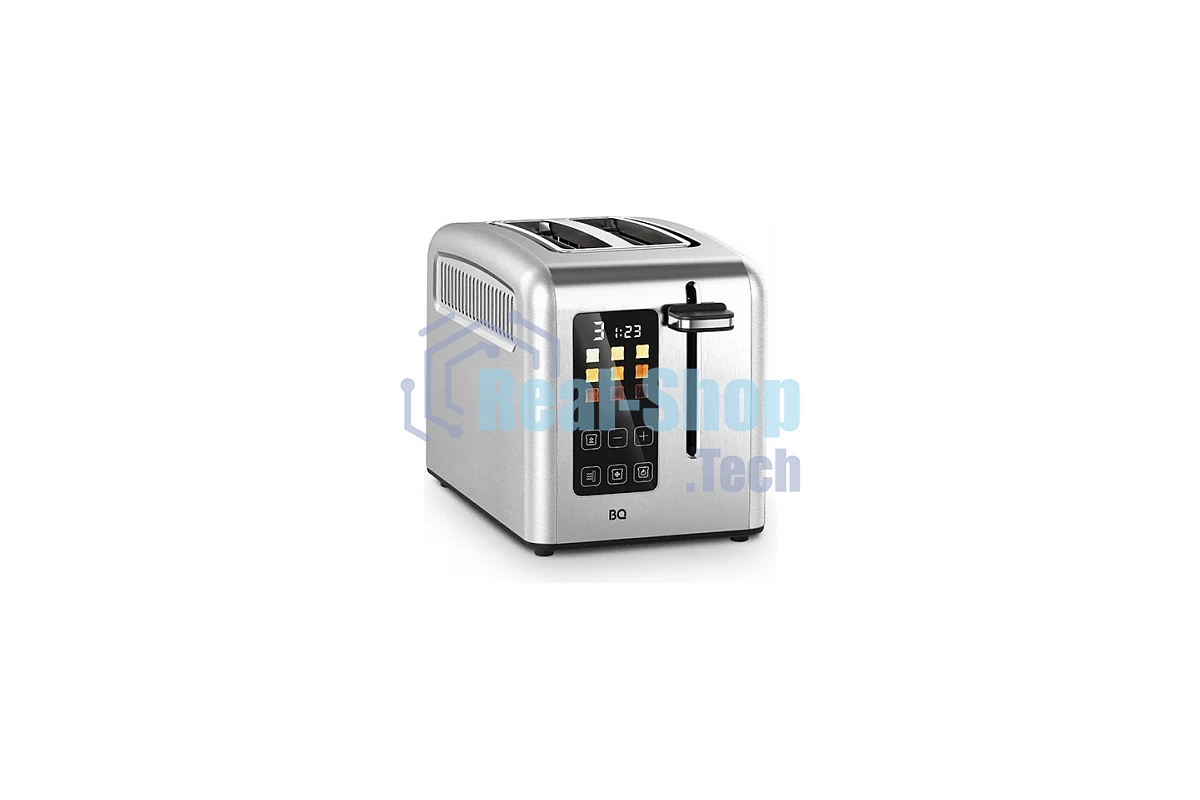 Тостер BQ T2002 Steel-Black, Мощность 950 Вт, 9 степеней поджаривания