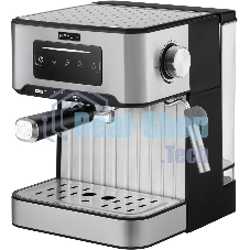 Кофеварка рожковая Rondell RDE-1106 серебристый, исп. кофе - молотый, 1.6 л, 850 Вт, 20 бар