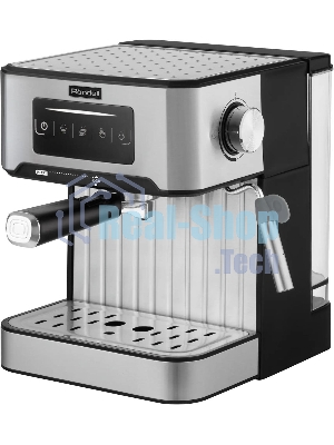 Кофеварка рожковая Rondell RDE-1106 серебристый, исп. кофе - молотый, 1.6 л, 850 Вт, 20 бар