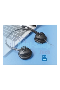 Гарнитура проводная бинауральная USB-гарнитура Fanvil, HT302-U, стерео, HD звук, USB