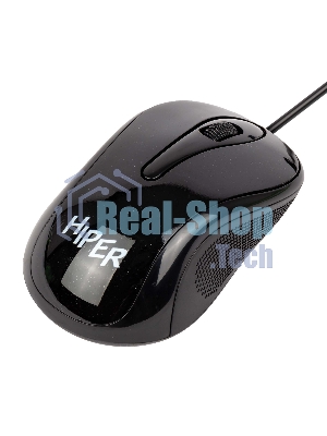 Мышь проводная HIPER HOM-031 черный, 1000 dpi, USB, кнопки - 3