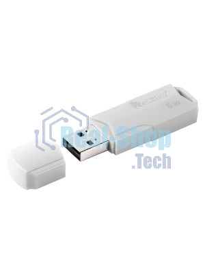 Флешка USB SmartBuy CLUE white (SB8GbCLU-W), 8Gb, USB 2.0, R/W 30/15, белый